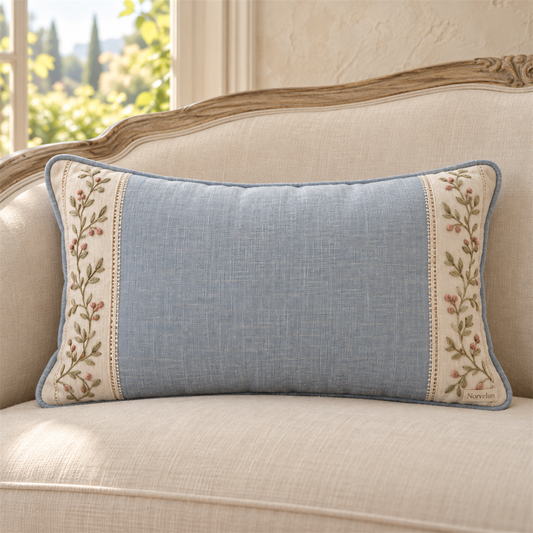 Norvelun Ciel Botanical Lumbar Cushion front product view