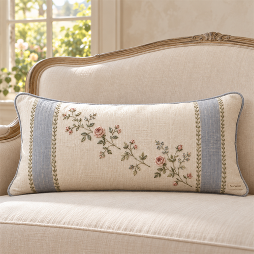 Norvelun Provence Garden Lumbar Cushion front product view